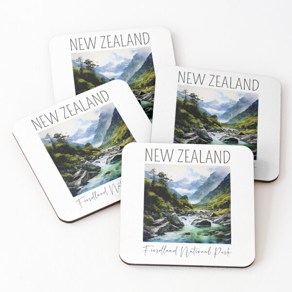 Item preview, A Watercolor Design of the Fiordland National Park - New Zealand designed and sold by Sketch-Shack.