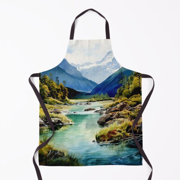 Item preview, A Watercolor Design of the Fiordland National Park - New Zealand designed and sold by Sketch-Shack.