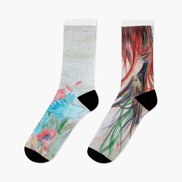 Item preview, Beautiful girl with flowers color Art designed and sold by MubaraksArt.