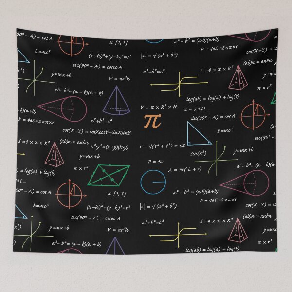 Item preview, Colorful Mathematics Equations Math Formulas  designed and sold by idovedesign.