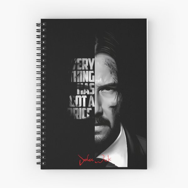 Artikelvorschau, Schwarz-weißes John Wick-Zitat. entworfen und verkauft von LavaAryana.