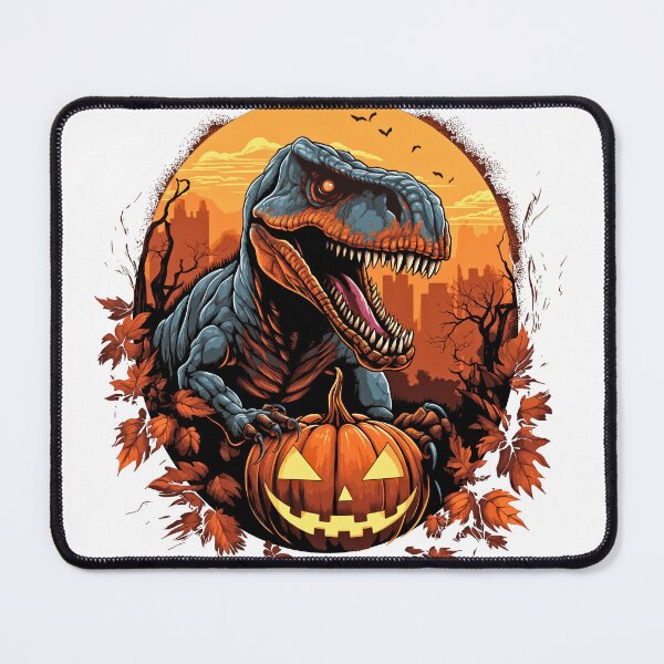 Item preview, Dinosaurs And Pumpkins Halloween  | Whimsical Autumn and Halloween Delights Collection designed and sold by Ali Doodles.