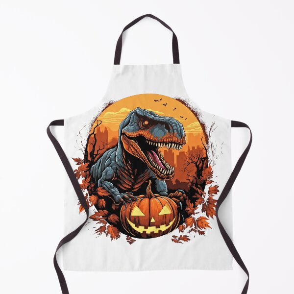 Item preview, Dinosaurs And Pumpkins Halloween  | Whimsical Autumn and Halloween Delights Collection designed and sold by Ali Doodles.