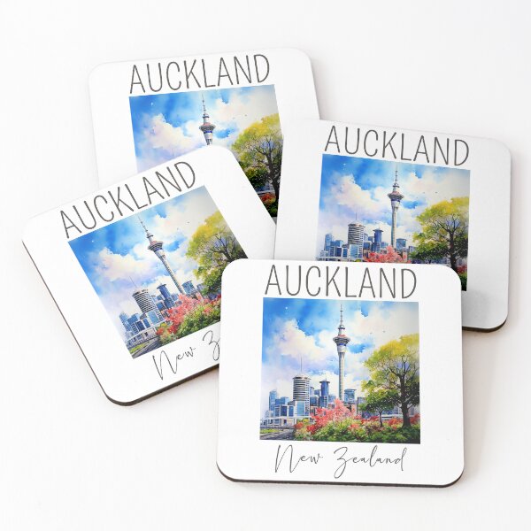 Item preview, A Watercolor Design of Auckland - New Zealand designed and sold by Sketch-Shack.
