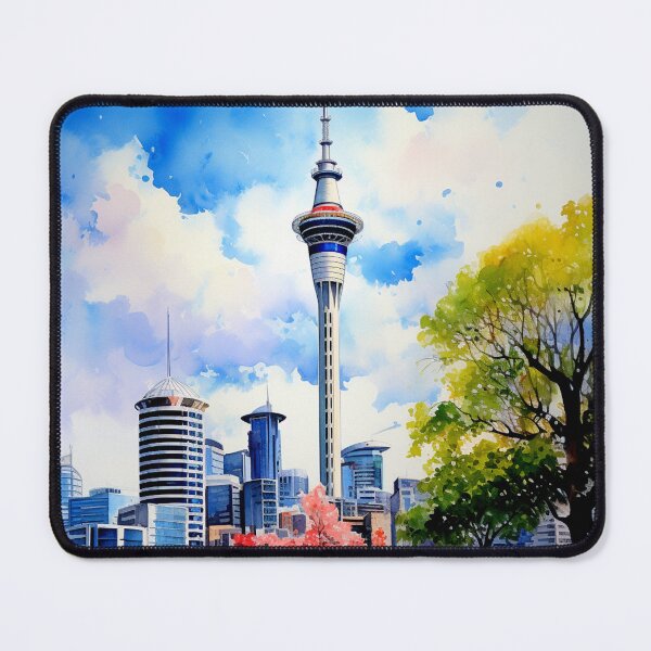 Item preview, A Watercolor Design of Auckland - New Zealand designed and sold by Sketch-Shack.