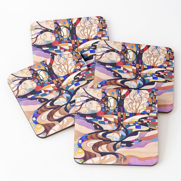 Item preview, Stylized Trees on the Hill designed and sold by Dana Roper.