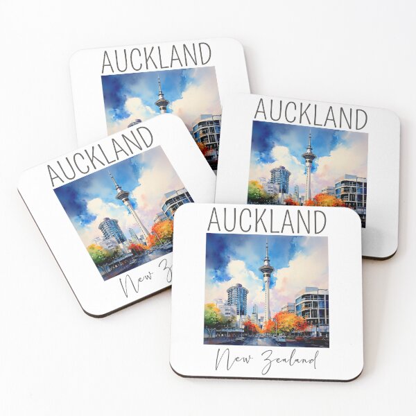 Item preview, A Watercolor Design of Auckland - New Zealand designed and sold by Sketch-Shack.