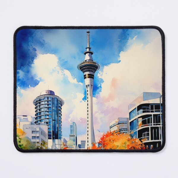 Item preview, A Watercolor Design of Auckland - New Zealand designed and sold by Sketch-Shack.