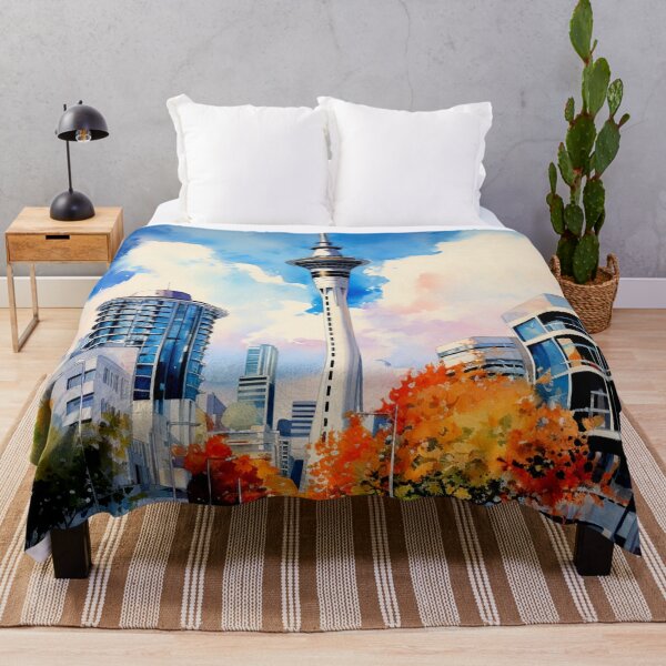 Item preview, A Watercolor Design of Auckland - New Zealand designed and sold by Sketch-Shack.