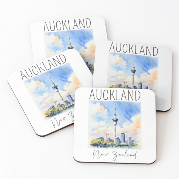 Item preview, A Watercolor Design of Auckland - New Zealand designed and sold by Sketch-Shack.