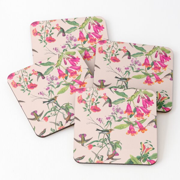 Item preview, Vintage Hummingbirds and Flowers designed and sold by OwnDesignOnline.