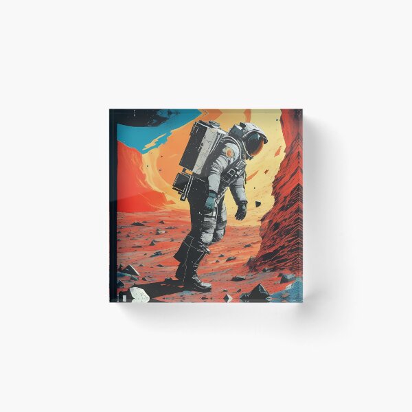 Item preview, An Astronaut on the Mars Fictional Artwork designed and sold by deepakrode7.