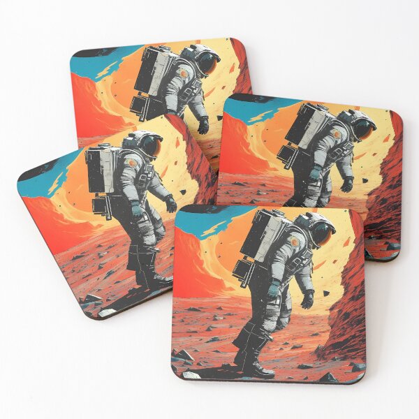 Item preview, An Astronaut on the Mars Fictional Artwork designed and sold by deepakrode7.