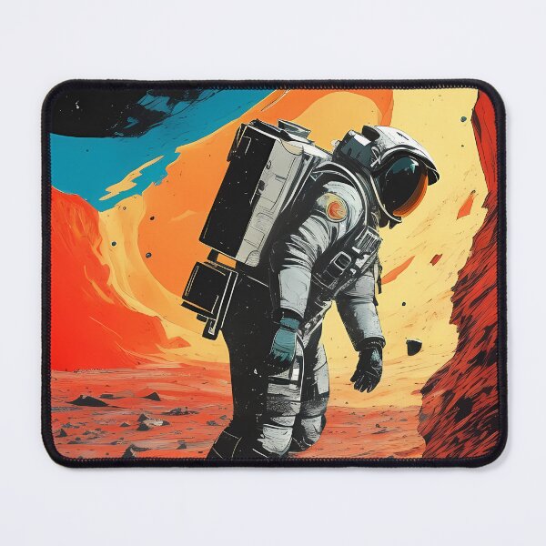 Item preview, An Astronaut on the Mars Fictional Artwork designed and sold by deepakrode7.