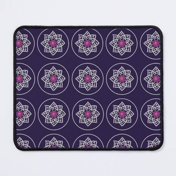Item preview, Hridaya kamalam kolam/muggu/Rangoli - Deep Purple Background designed and sold by ShreecreatE.