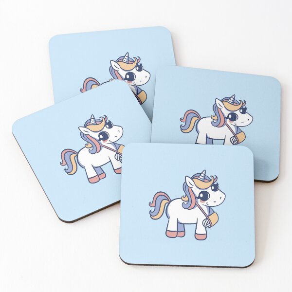 Item preview, Injured unicorn, get well soon designed and sold by DerSenat.