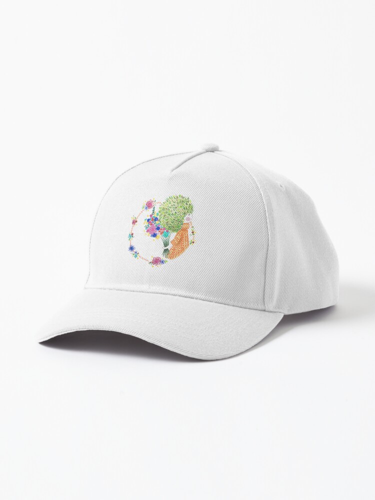 Aperçu 1 sur 7. Casquette avec l'œuvre Petite Pousse créée et vendue par luna2810.