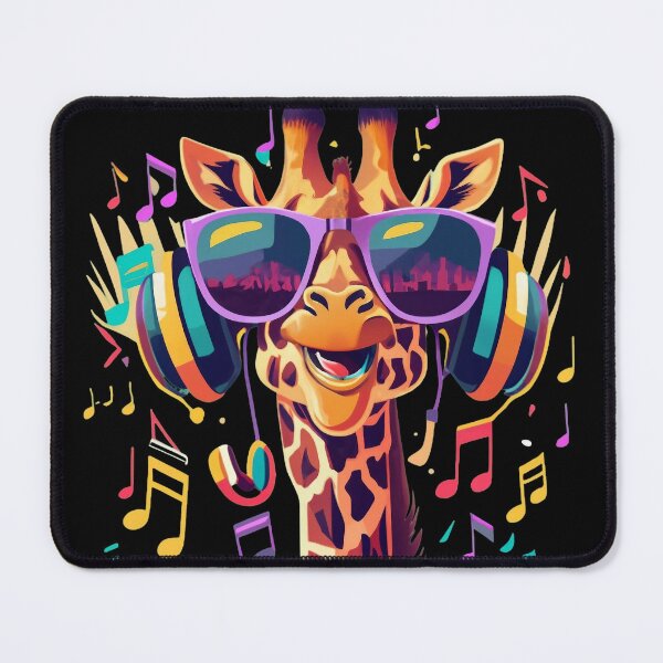 Item preview, Music Driven Colorful Giraffe designed and sold by WallAndAll.