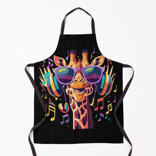 Item preview, Music Driven Colorful Giraffe designed and sold by WallAndAll.