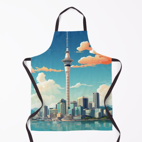 Item preview, A Vintage Travel Illustration of Auckland - New Zealand designed and sold by GoodOldVintage.
