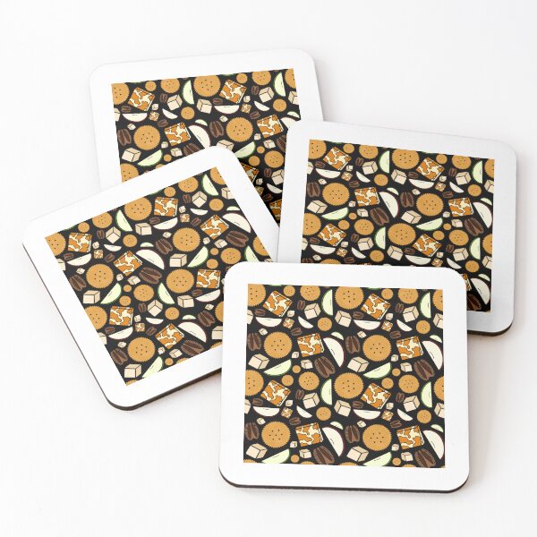 Item preview, Cheese Board Pattern (Black) designed and sold by honeybeepaper.
