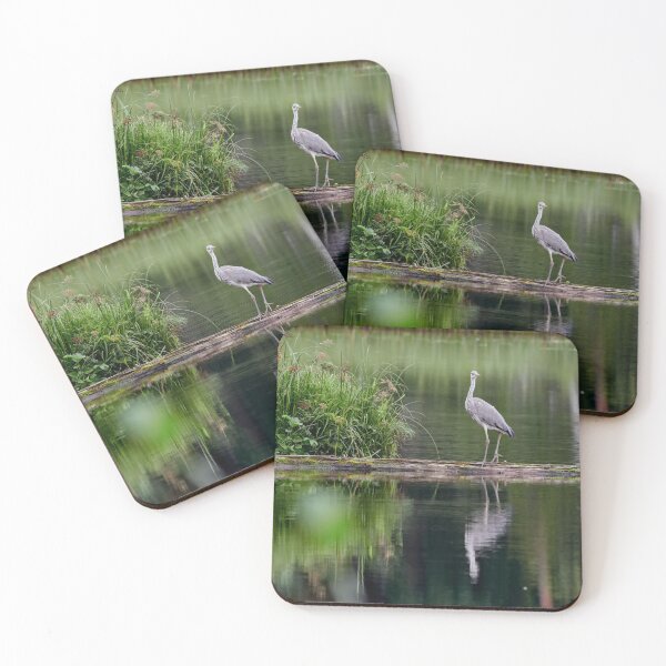Item preview, Grey heron and a bush designed and sold by Jouko Lehto Photography.