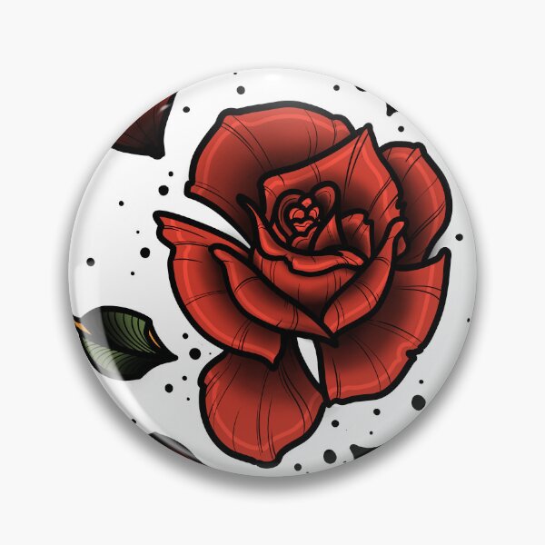 Item preview, Rose Old School designed and sold by SoulArtLove.