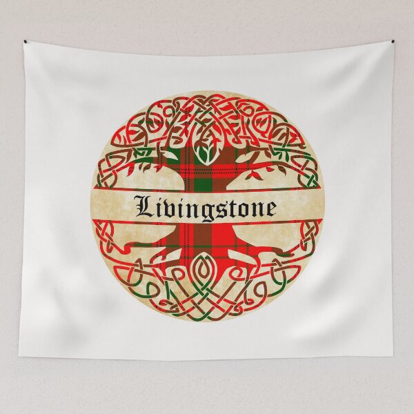 Item preview, Livingstone Tree of Life Clan Scottish Surname tartan designed and sold by BagTown Clans.