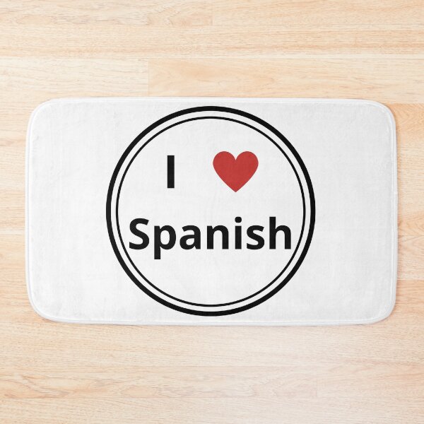Item preview, black and white circle of i love spanish designed and sold by language-des.