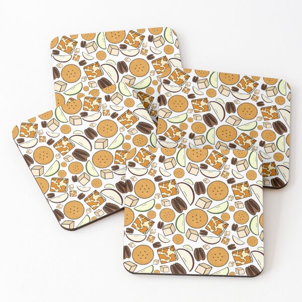 Item preview, Cheese Board Pattern (White) designed and sold by honeybeepaper.