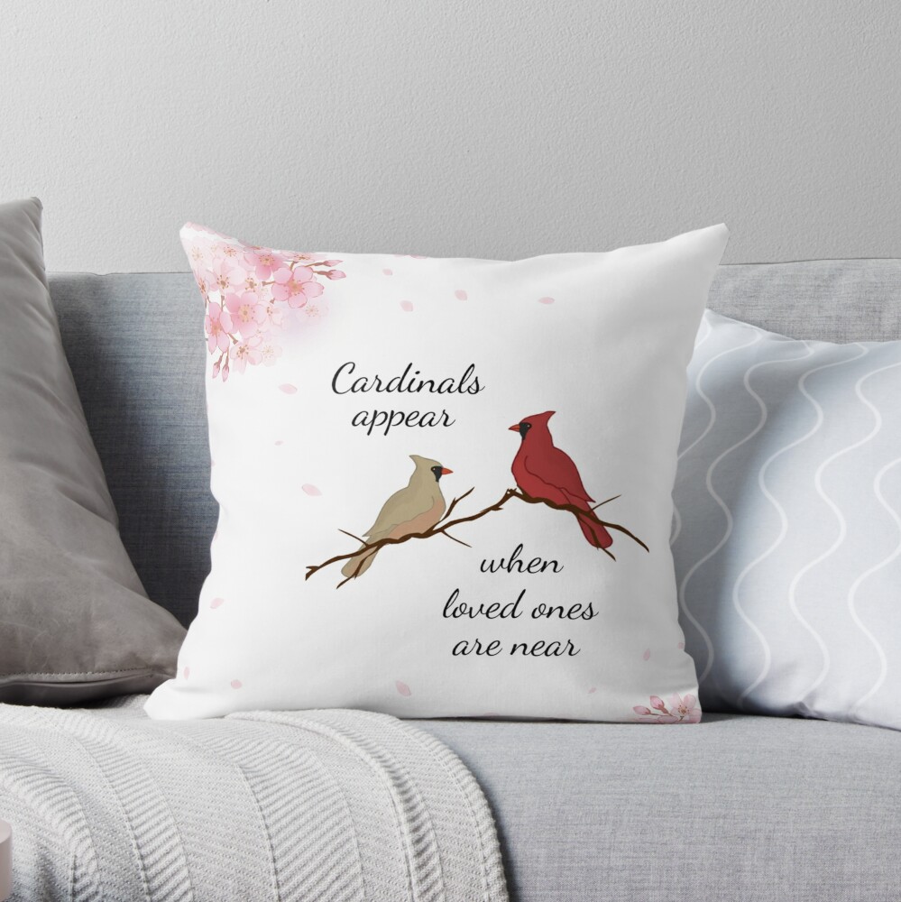 A Letter From Heaven Throw Pillow Covers Northern Cardinal - Temu