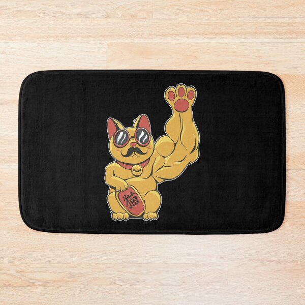 Item preview, Muscular waving cat designed and sold by DerSenat.