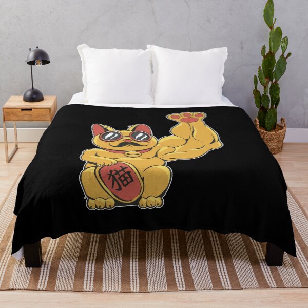 Item preview, Muscular waving cat designed and sold by DerSenat.