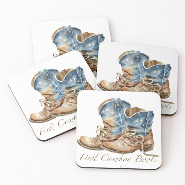 Item preview, First Cowboy Boots designed and sold by whitebirchmerch.
