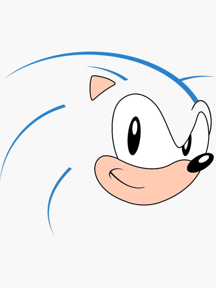 Classic Style Sonic Sticker for Sale by AnnieOsinski