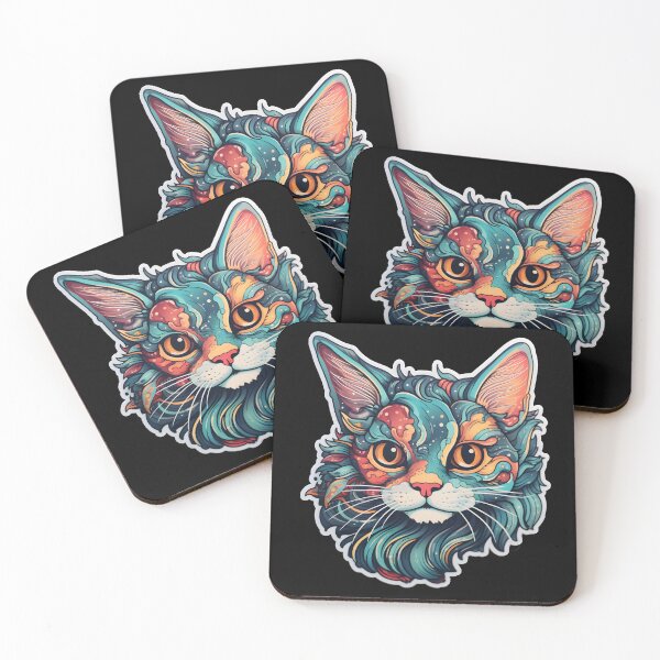 Item preview, colorful cat designed and sold by lighte.