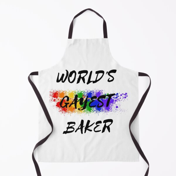 Item preview, World's Gayest Baker designed and sold by LuckyKermit.