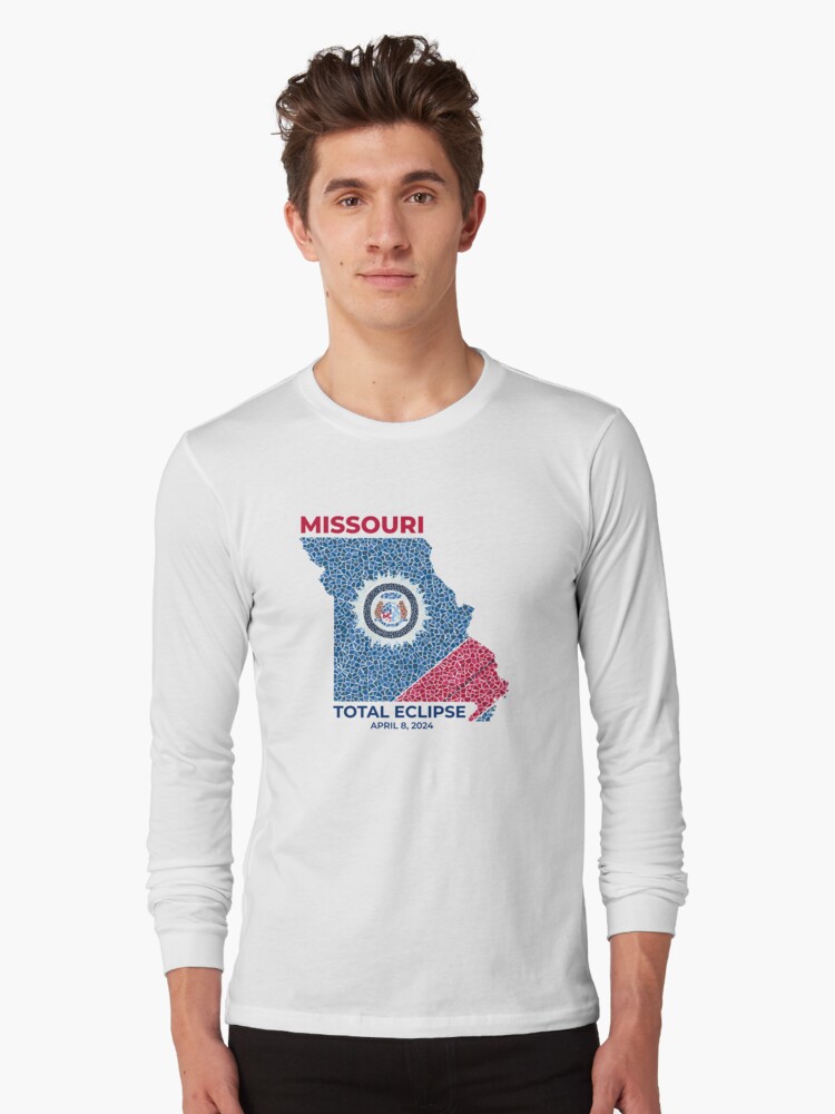 Thumbnail 1 of 5, Long Sleeve T-Shirt, Missouri 2024 Total Eclipse designed and sold by Eclipse2024.