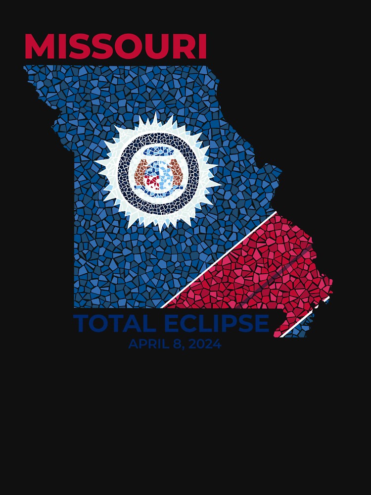 Thumbnail 7 of 7, Active T-Shirt, Missouri 2024 Total Eclipse designed and sold by Eclipse2024.