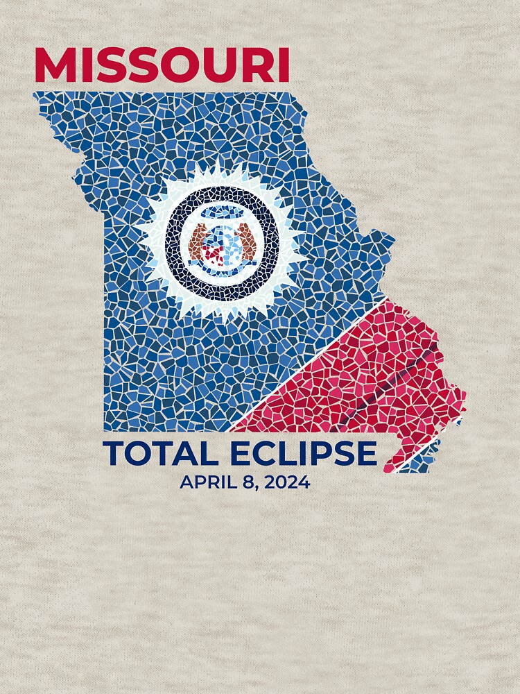 Thumbnail 5 of 5, Zipped Hoodie, Missouri 2024 Total Eclipse designed and sold by Eclipse2024.