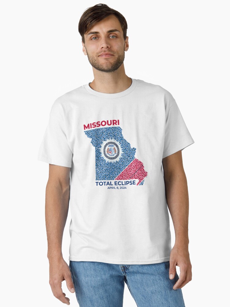 Thumbnail 1 of 7, Classic T-Shirt, Missouri 2024 Total Eclipse designed and sold by Eclipse2024.