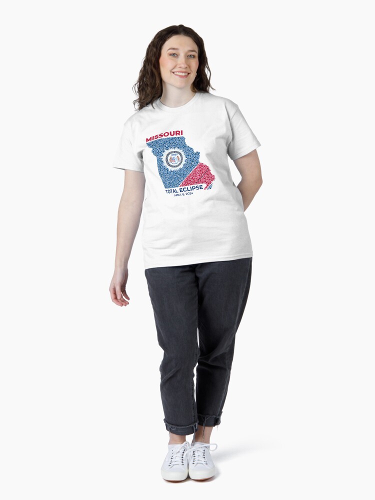 Thumbnail 4 of 7, Classic T-Shirt, Missouri 2024 Total Eclipse designed and sold by Eclipse2024.
