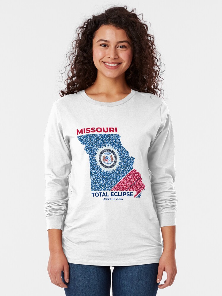 Thumbnail 2 of 5, Long Sleeve T-Shirt, Missouri 2024 Total Eclipse designed and sold by Eclipse2024.