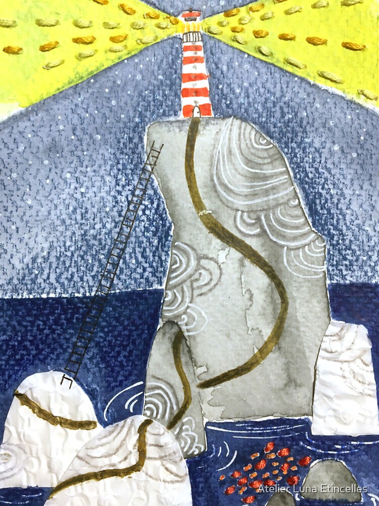 Aperçu 4 sur 4. Coque iPhone avec l'œuvre Phare du bout de mon monde créée et vendue par luna2810.