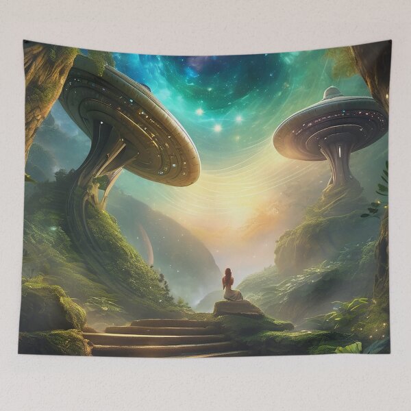 Item preview, BREATHTAKING Abstract Space Painting Unique Art by CeyhunS designed and sold by CeyhunS.