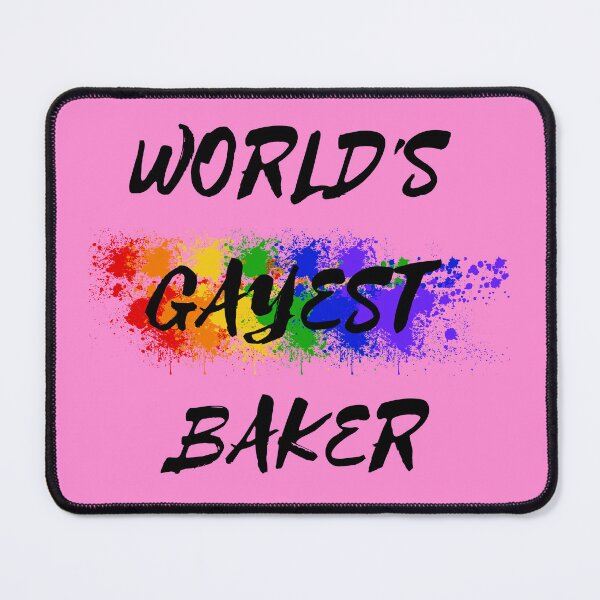 Item preview, World's Gayest Baker For Proud Gay Bakers In Pink designed and sold by LuckyKermit.