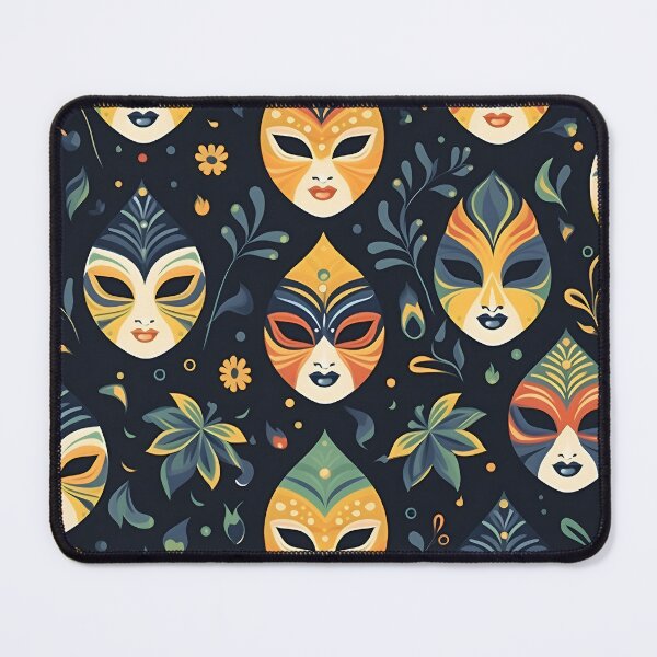 Item preview, Dark Venice Floral Mask designed and sold by StudioThink.