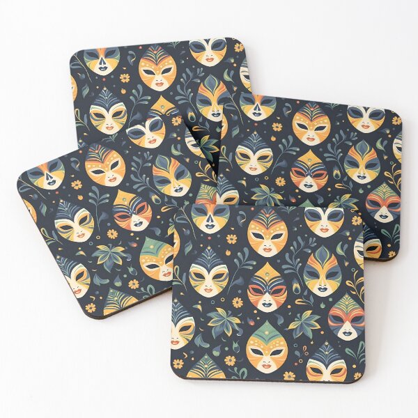 Item preview, Dark Venice Floral Mask designed and sold by StudioThink.