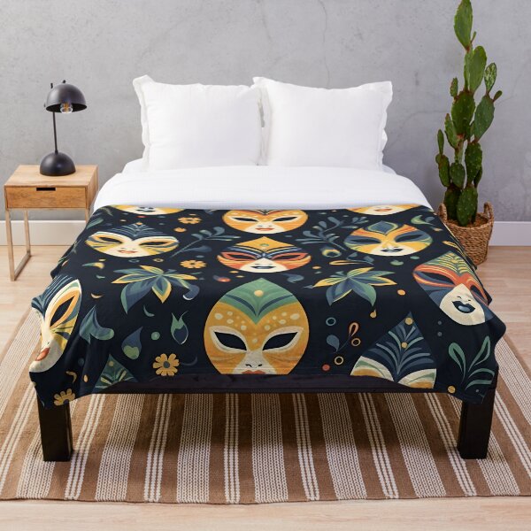 Aperçu de l'œuvre Masque floral de Venise sombre créée et vendue par StudioThink.