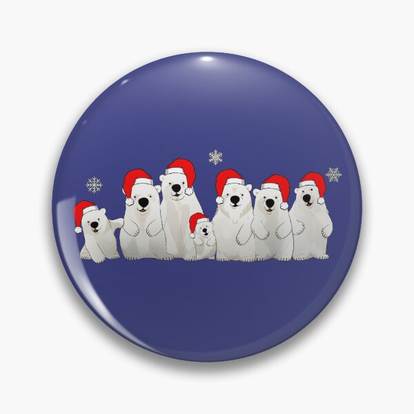 Item preview, Polar Bear Family Christmas Hats designed and sold by Nange and Gabe.